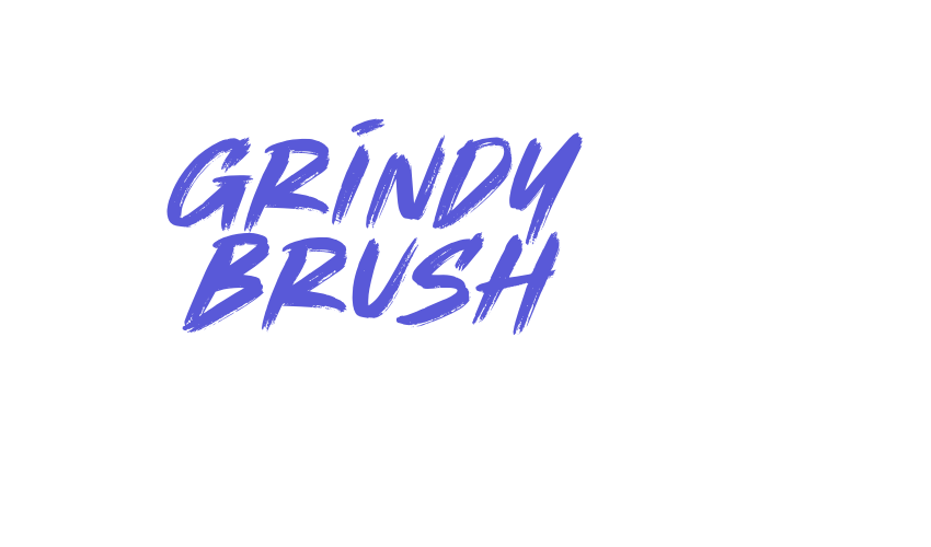 Grindy Brush Font Download