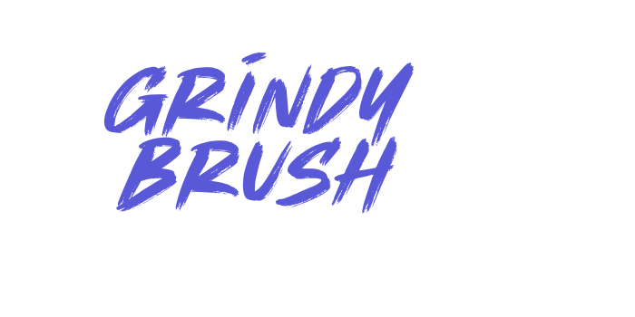 Grindy Brush Font Download