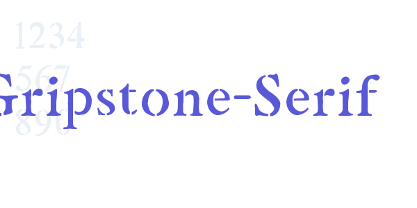 Gripstone-Serif font free