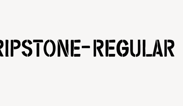 Gripstone-Regular Font