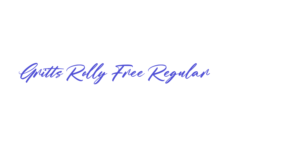 Gritts Rolly Free Regular-font-download