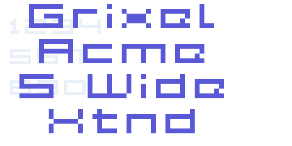 Grixel Acme 5 Wide Xtnd font free