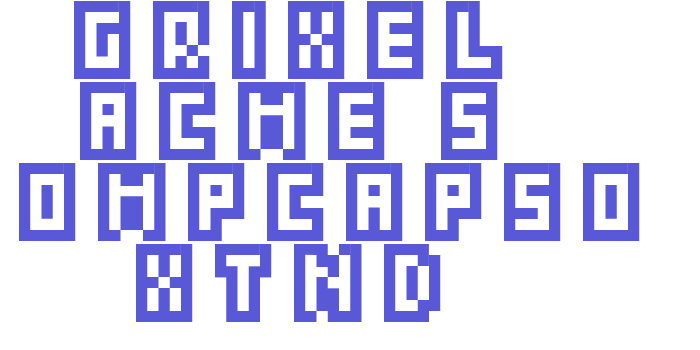 Grixel Acme 5 CompCapsO Xtnd Font Download