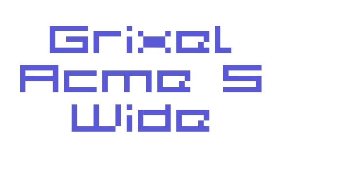 Grixel Acme 5 Wide Font Download