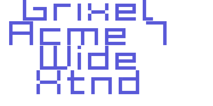 Grixel Acme 7 Wide Xtnd Font Download