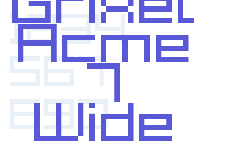 Grixel Acme 7 Wide Font Download