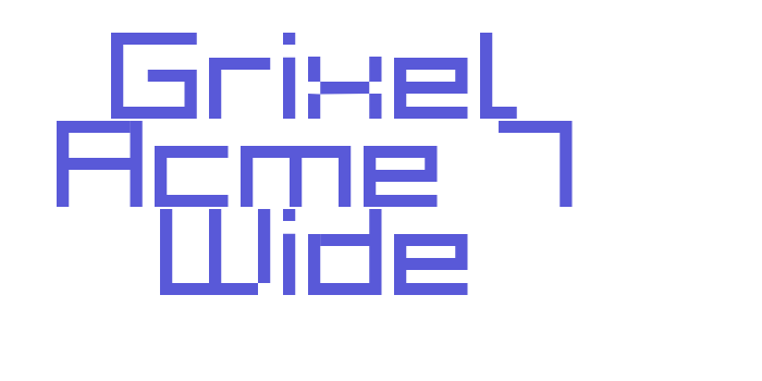 Grixel Acme 7 Wide Font Download