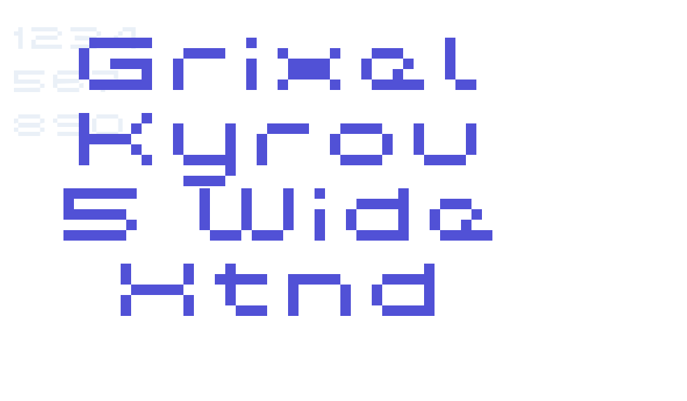 Grixel Kyrou 5 Wide Xtnd-font-download