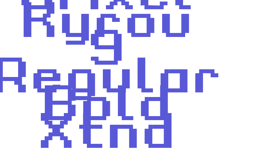 Grixel Kyrou 9 Regular Bold Xtnd Font