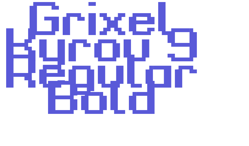 Grixel Kyrou 9 Regular Bold Font