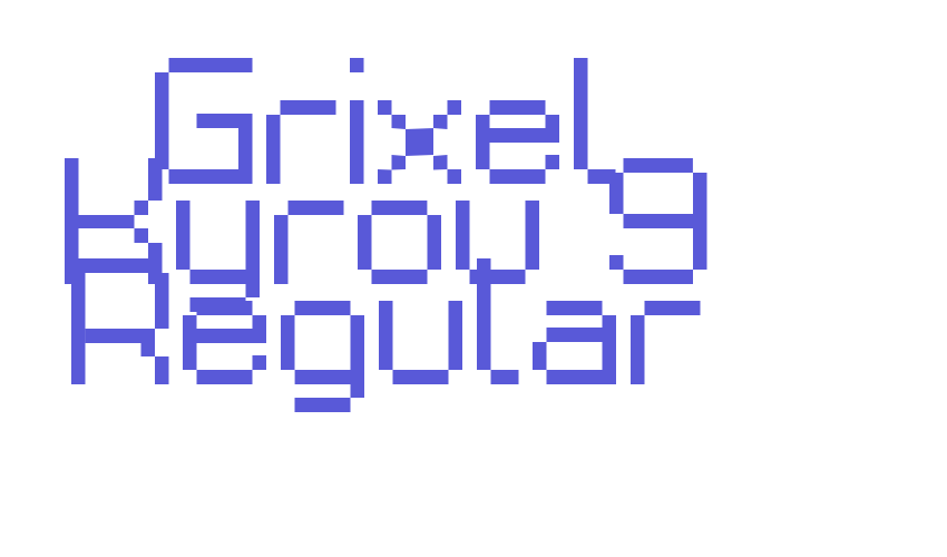 Grixel Kyrou 9 Regular Font