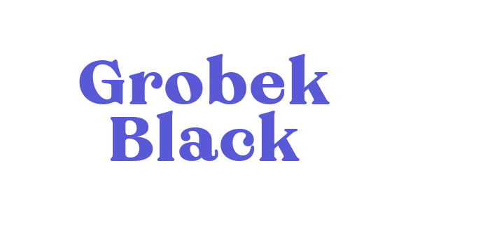 Grobek Black Font Download