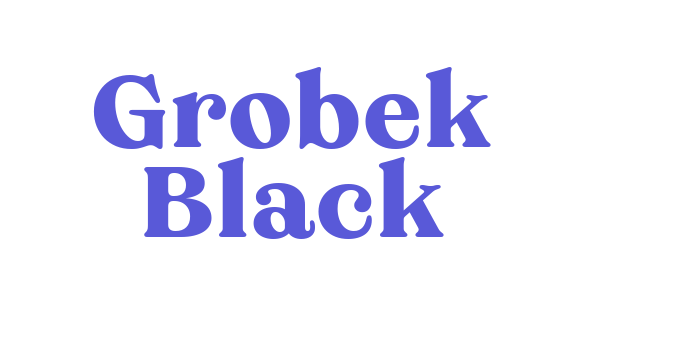 Grobek Black Font