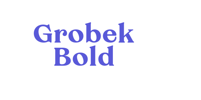 Grobek Bold Font Download