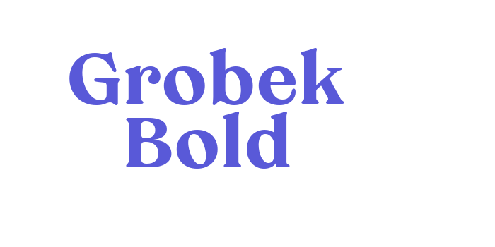 Grobek Bold Font