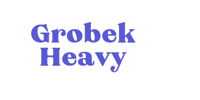 Grobek Heavy Font Download