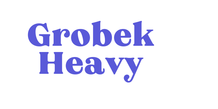 Grobek Heavy Font