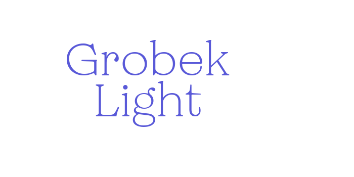 Grobek Light Font Download