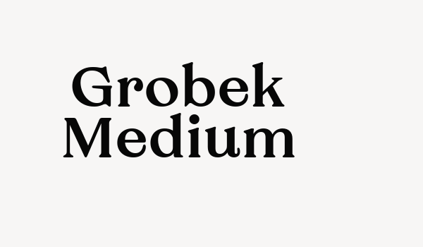 Grobek Medium Font