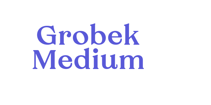 Grobek Medium Font Download