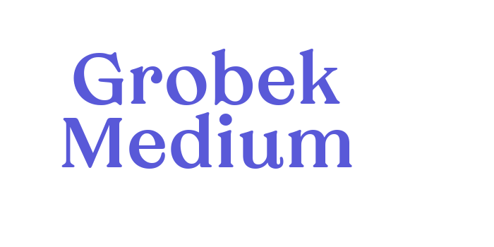 Grobek Medium Font