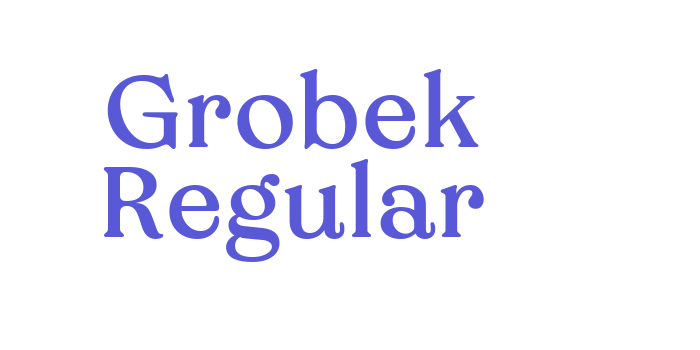 Grobek Regular Font