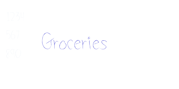 Groceries font free