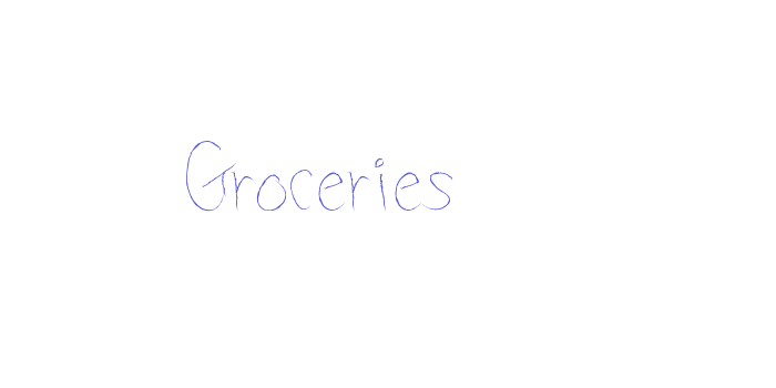 Groceries Font Download