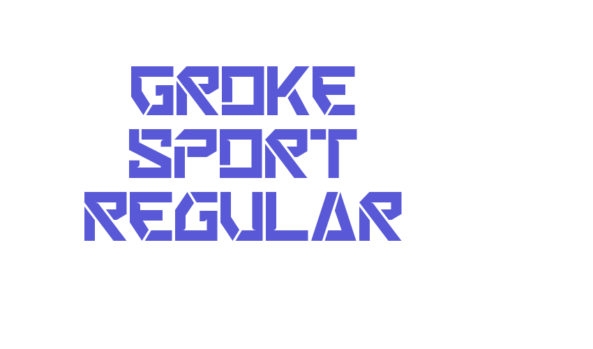 Groke Sport Regular Font Download