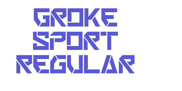 Groke Sport Regular Font