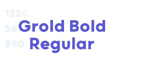 Grold Bold Regular font