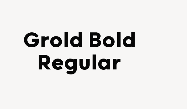 Grold Bold Regular Font