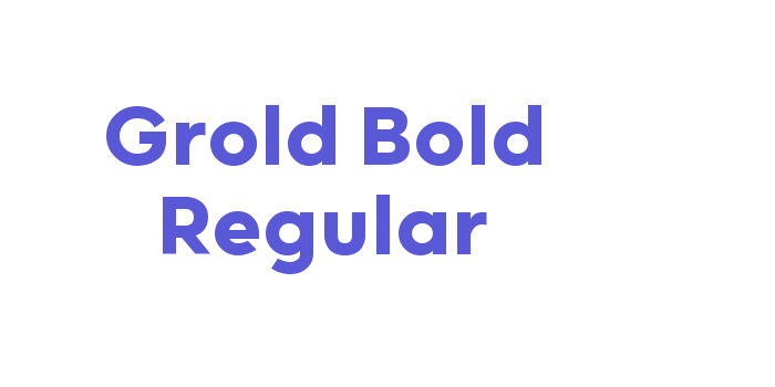 Grold Bold Regular Font Download