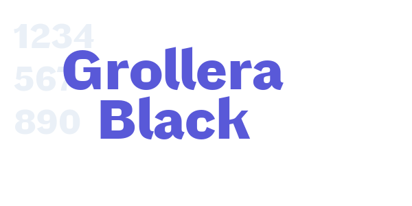 Grollera Black font free