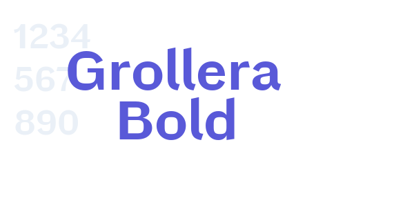 Grollera Bold font free