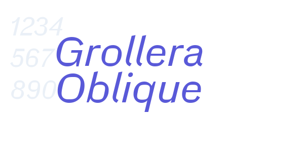 Grollera Oblique font free