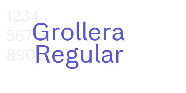 Grollera Regular font free