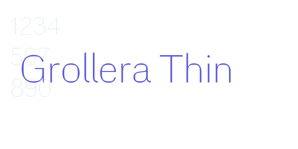 Grollera Thin font free