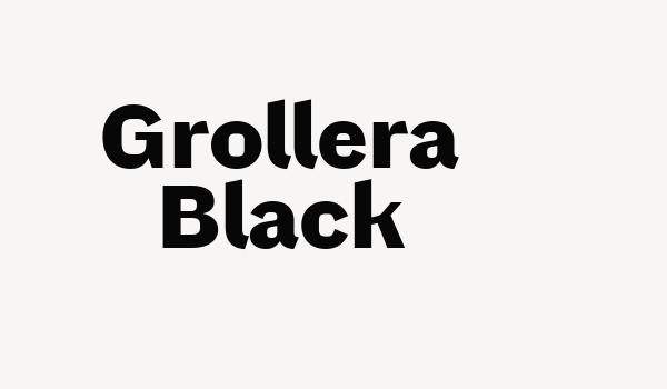 Grollera Black Font