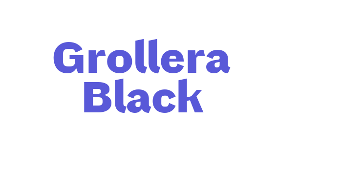 Grollera Black Font Download