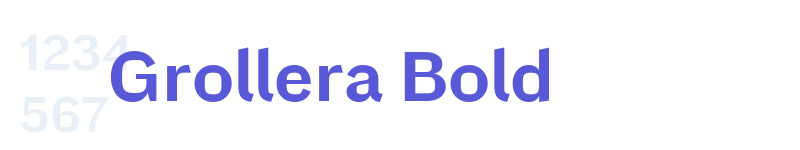 Grollera Bold-related font