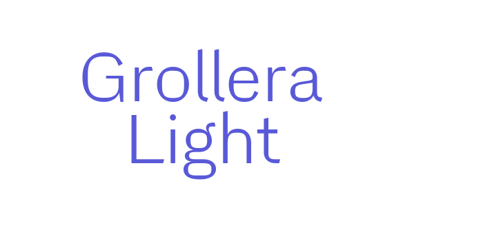 Grollera Light Font