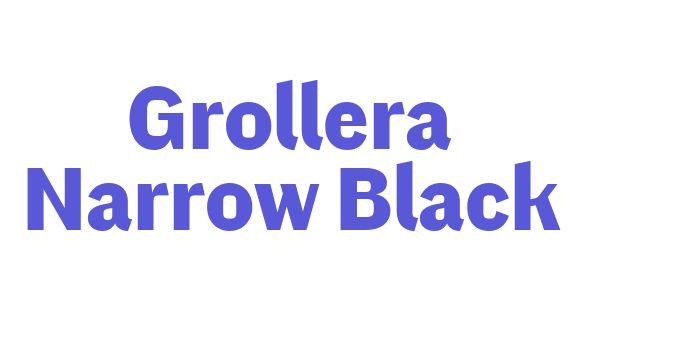 Grollera Narrow Black Font Download