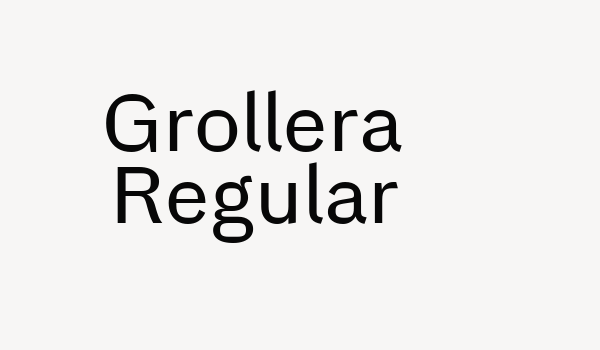 Grollera Regular Font