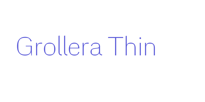 Grollera Thin Font Download