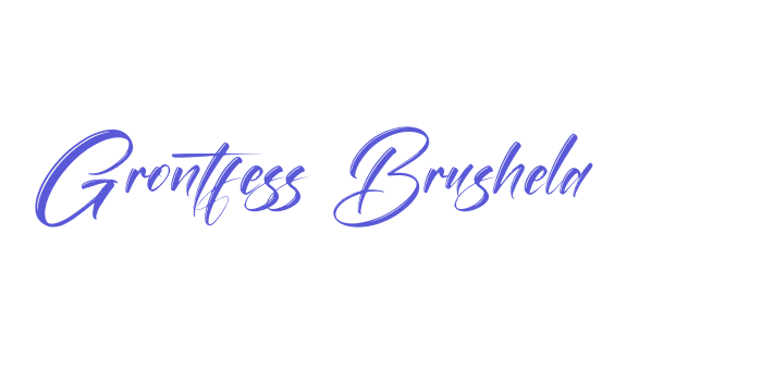 Grontfess Brushela Font Download