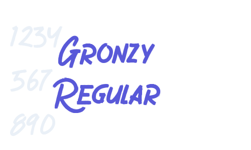 Gronzy Regular Font Download