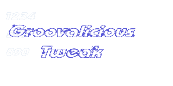 Groovalicious Tweak font free