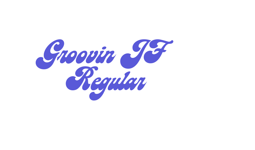 Groovin JF Regular Font