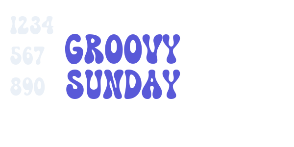 Groovy Sunday font free